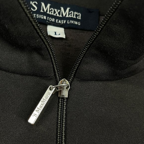 Auc Max Mara Quarter-Zip Pullover Athletic Top - Picture 3 of 12